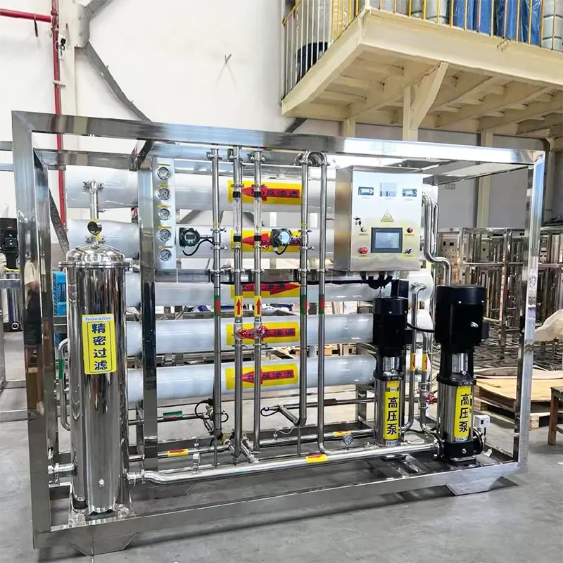 2. taseme puhta vee pöördosmoosi seadmed toiduainetööstusele